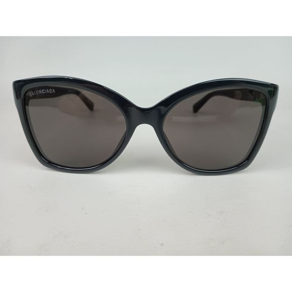 Balenciaga BB0150S 001 Black Grey 58mm Women\'s Butterfly Logo Sunglasses main image 7
